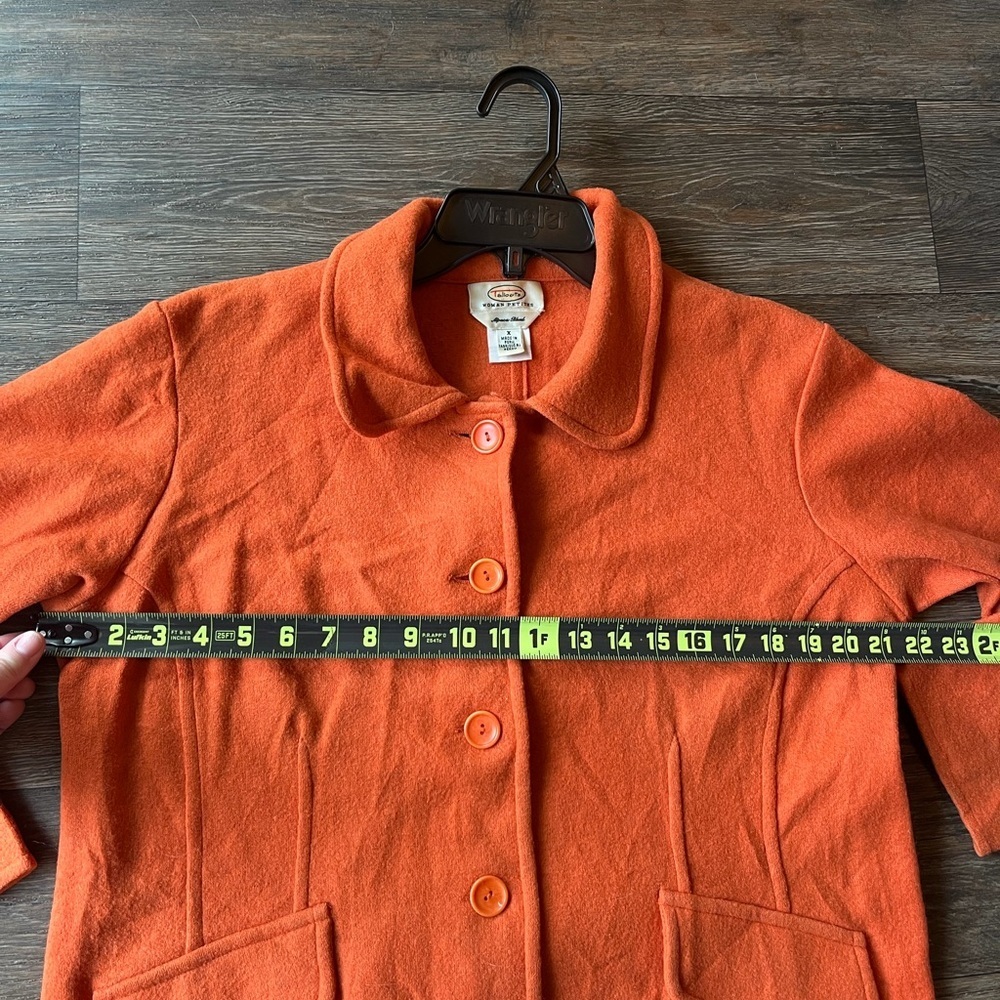 Vintage Talbots Wool & Alpha Orange Women's Pea Coat - Picture 11 of 11